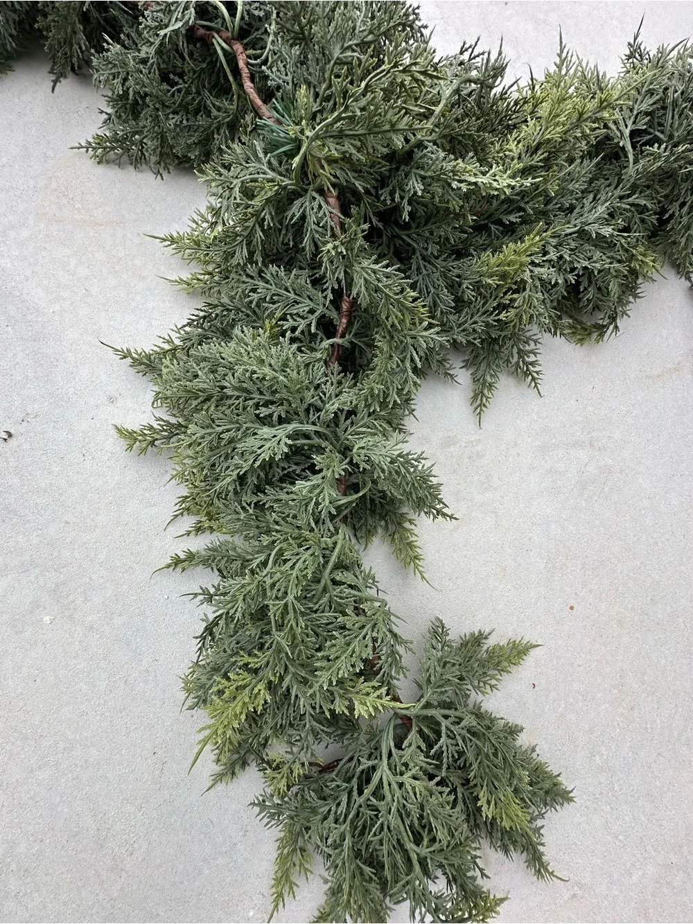 Long Artificial Evergreen Holiday Garland - Green - viral garland